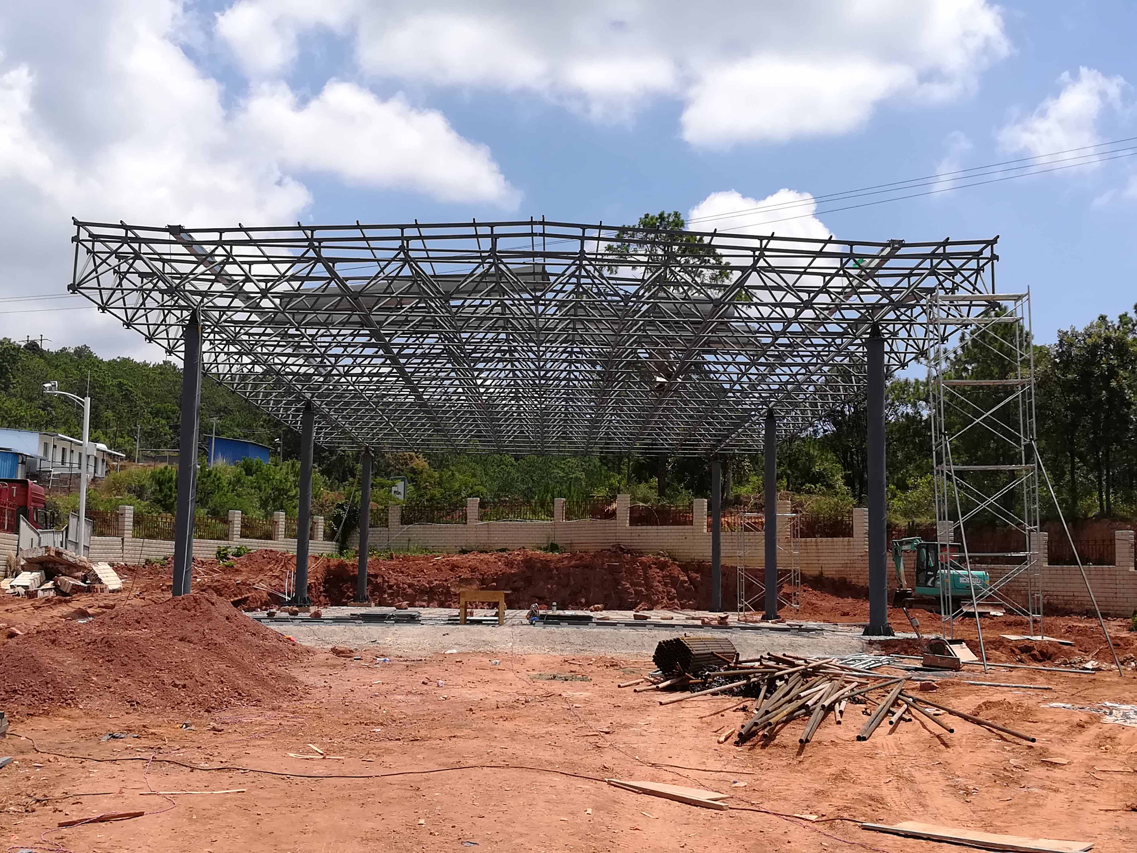 日照加油站网架屋面